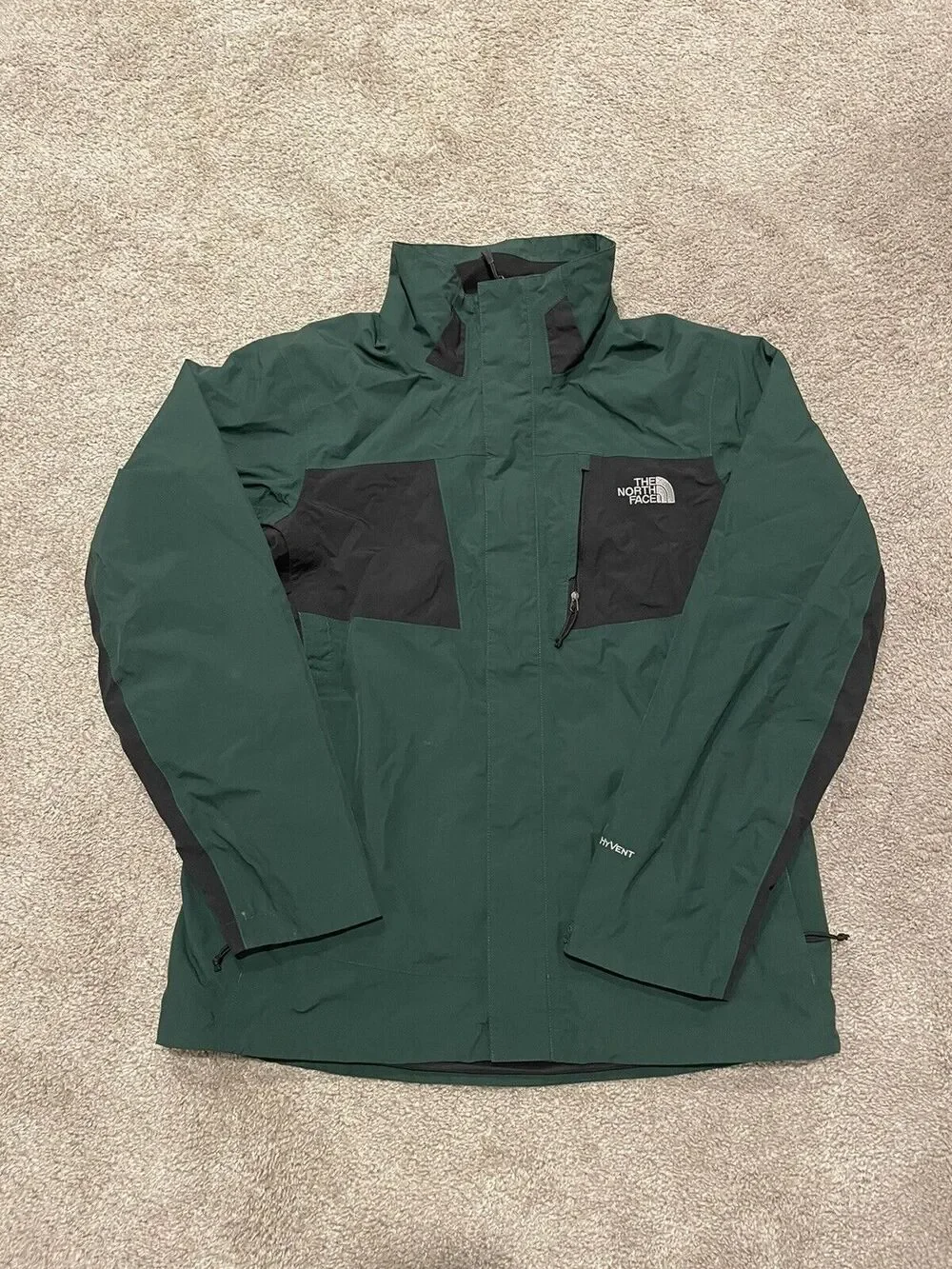 Vintage The North Face Green Hyvent Jacket Men's Size Medium Ski/ Snowbaording